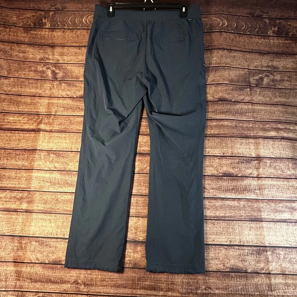 Kuhl Mens Pull On Hiking Travel Pants Blue Lightweight Stretch Roll Up XL Reg